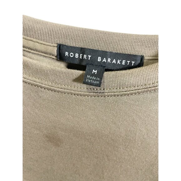Robert Barakett Crew-Neck T-Shirt Size M Brown Stretch Casual - Picture 5 of 6